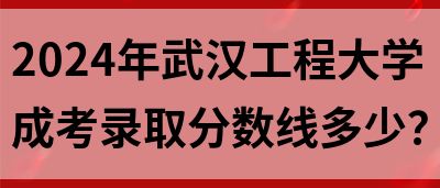2024年武汉工程大学成考录取分数线多少？(图1)