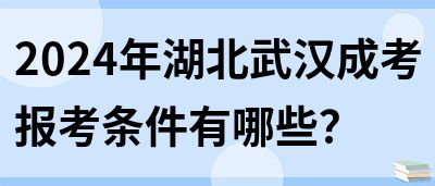 2024年湖北武汉成考报考条件有哪些？