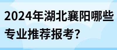 2024年湖北襄阳哪些专业推荐报考？(图1)