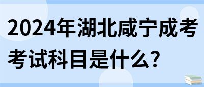 2024年湖北咸宁成考考试科目是什么？(图1)