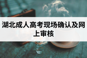 湖北成人高考现场确认及网上审核
