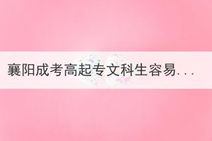 襄阳成考高起专文科生容易就业的专业有哪些？