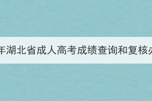 2023年湖北省成人高考成绩查询和复核办法(图1)