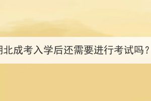 湖北成考入学后还需要进行考试吗？(图1)